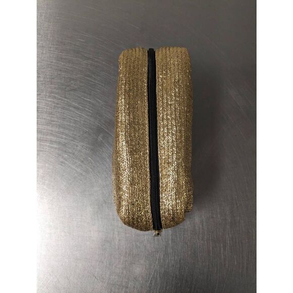 🌼5for$25🌼 Gold Glitter Travel Cosmetic Bag With Zipper - Picture 2 of 5